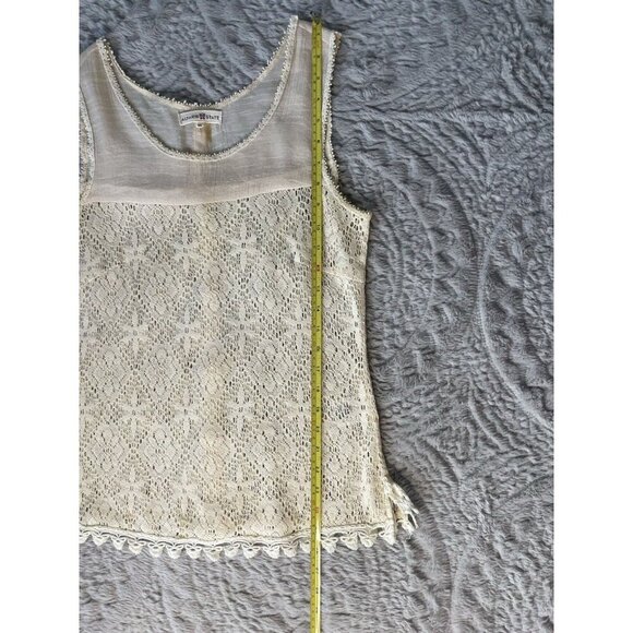 Altar'd State Sleeveless Lace Tank Buttons Women Sz M - Picture 10 of 10